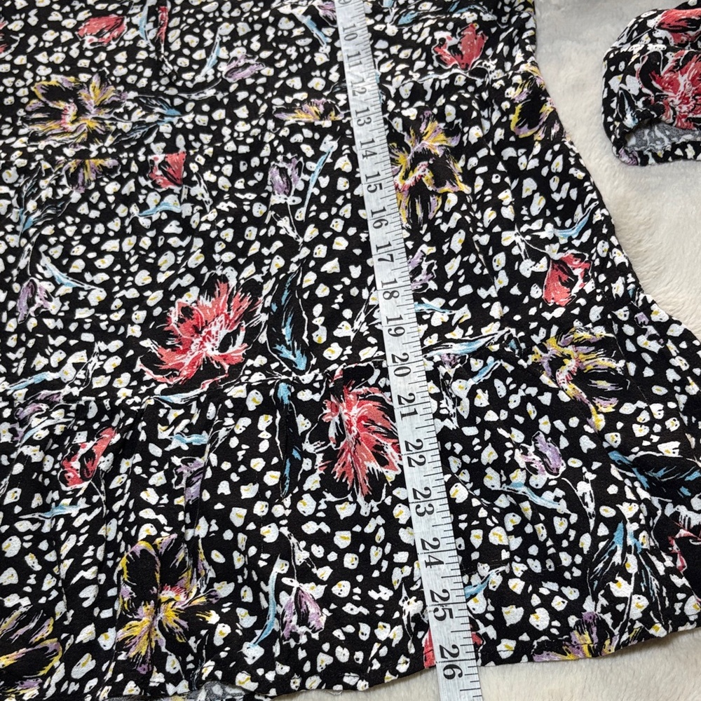 Cynthia Rowley Black Floral Blouse - Picture 5 of 8